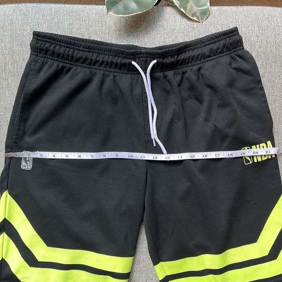 🏀 NBA Basketball Shorts with Neon Yellow Logo , Size: - Picture 12 of 13